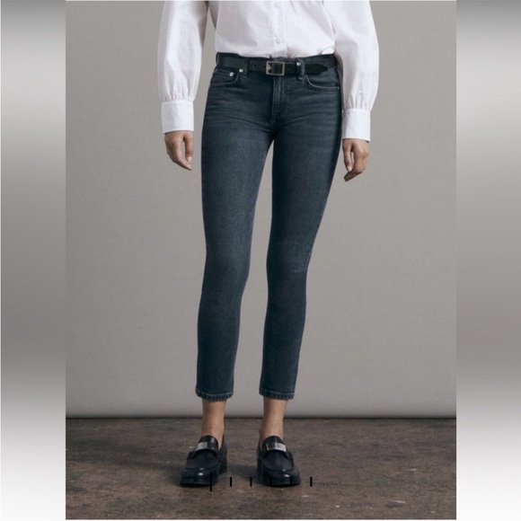 RAG & BONE Cate Mid Rise Skinny Ankle Jeans - Picture 1 of 15